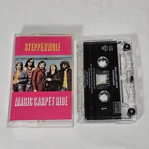 Vintage Steppenwolf Cassette Magic Carpet Ride Original 1985 80s Rock